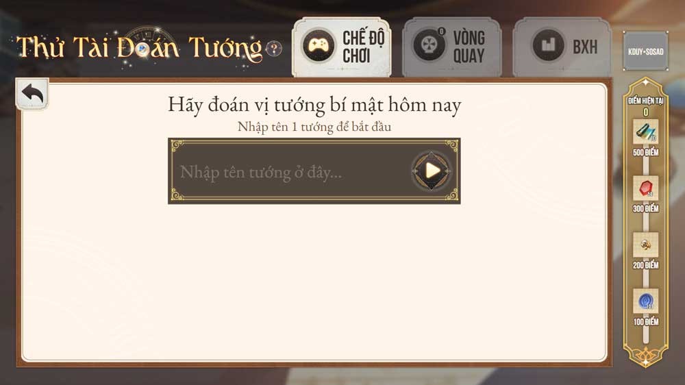 Đáp án thử tài đoán tướng Liên quân ngày 20/10