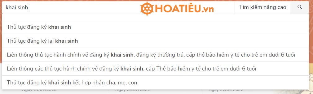 Các bước đăng ký hộ tịch online