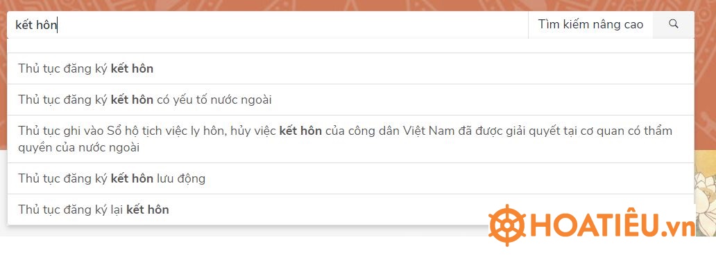 Các bước đăng ký hộ tịch online