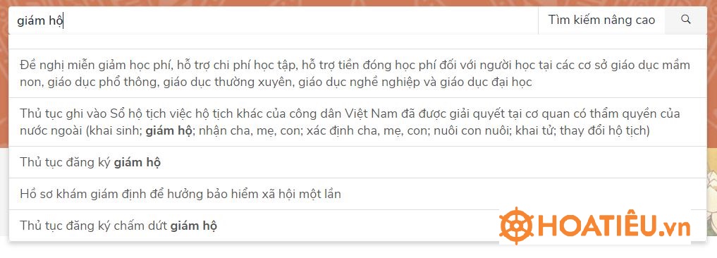 Các bước đăng ký hộ tịch online