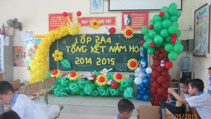 Trang trí lớp dịp tổng kết cuối năm học 