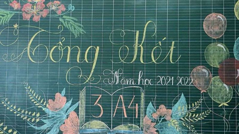 Trang trí lớp dịp tổng kết cuối năm học 