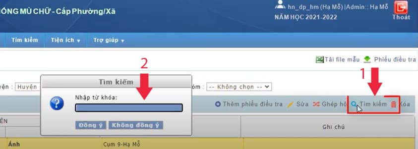 Mẫu phiếu điều tra phổ cập giáo dục - chống mù chữ