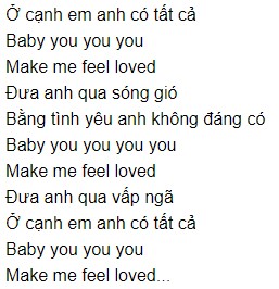 Make Me Feel Binz lời