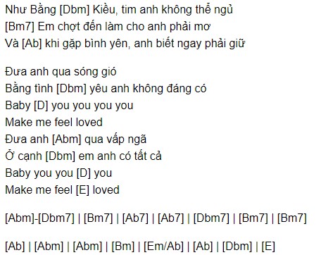 Make Me Feel Binz Hợp âm 