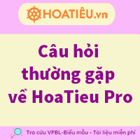 Câu hỏi thường gặp HoaTieu Pro