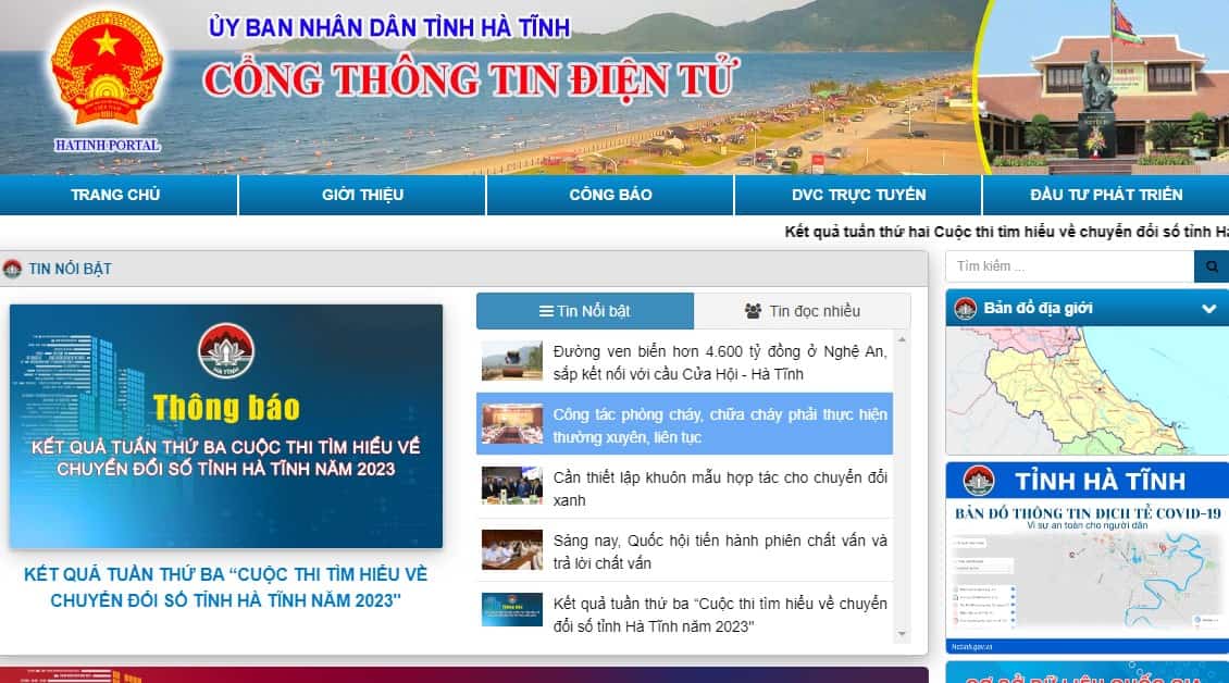 Đáp án cuộc thi chuyển đổi số Hà Tĩnh 2023