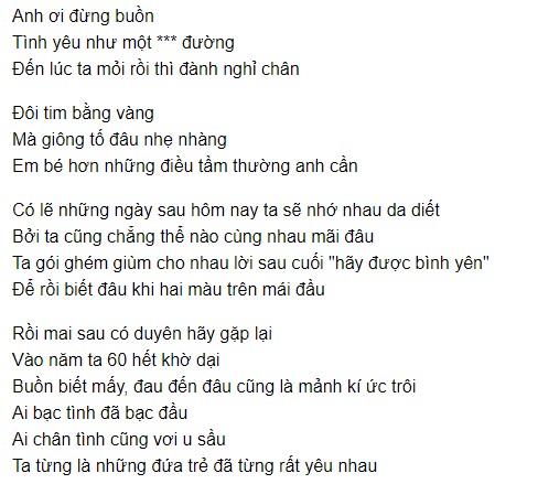 Lời bài hát Gặp Lại Năm Ta 60