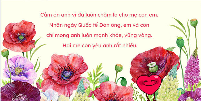 Ảnh chúc mừng ngày Quốc tế đàn ông 19/11
