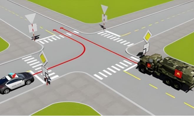 Thứ tự ưu tiên của các phương tiện giao thông đường bộ