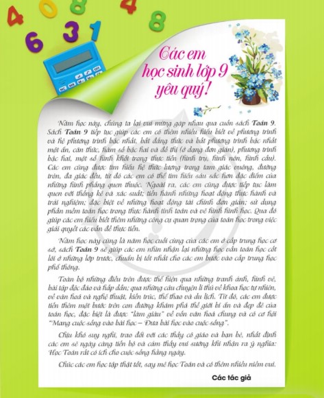 Sách Giáo Khoa Toán 9 Cánh Diều