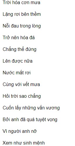 Lời bài hát Duyên Do Trời, Phận Tại Ta