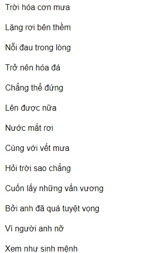 Duyên Do Trời Phận Tại Ta Lyric