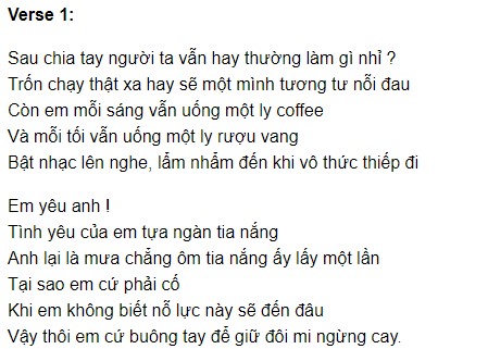 Lời bài hát Rồi Em Sẽ Gặp Một Chàng Trai Khác