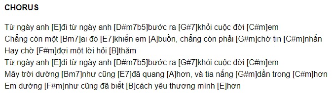 Hợp âm Em Sẽ Gặp Một Chàng Trai Khác 