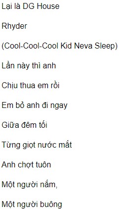 Lời bài xích hát Chịu Cách Mình Nói Thua lyric