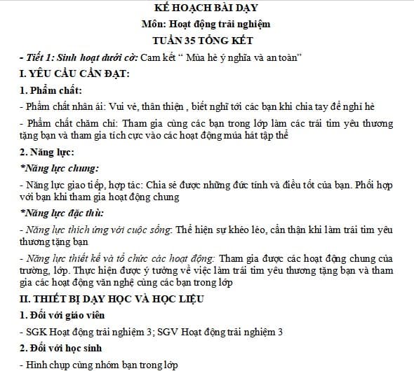 Giáo án Hoạt động trải nghiệm 3 Chân trời sáng tạo