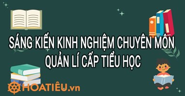 SKKN cấp quản lý bậc tiểu học mới nhất (5 mẫu)