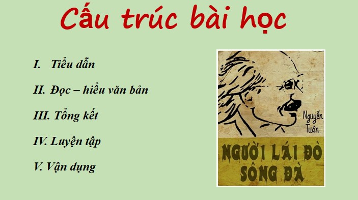 Mẫu giáo án điện tử Người lái đò sông đà