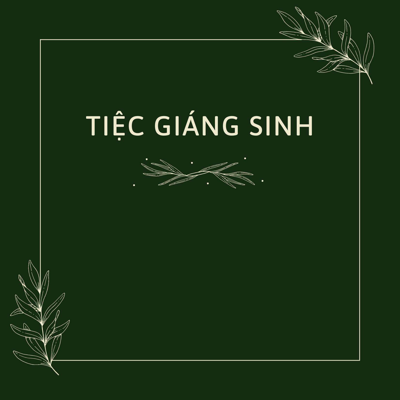 Giấy mời dự tiệc Giáng sinh đẹp