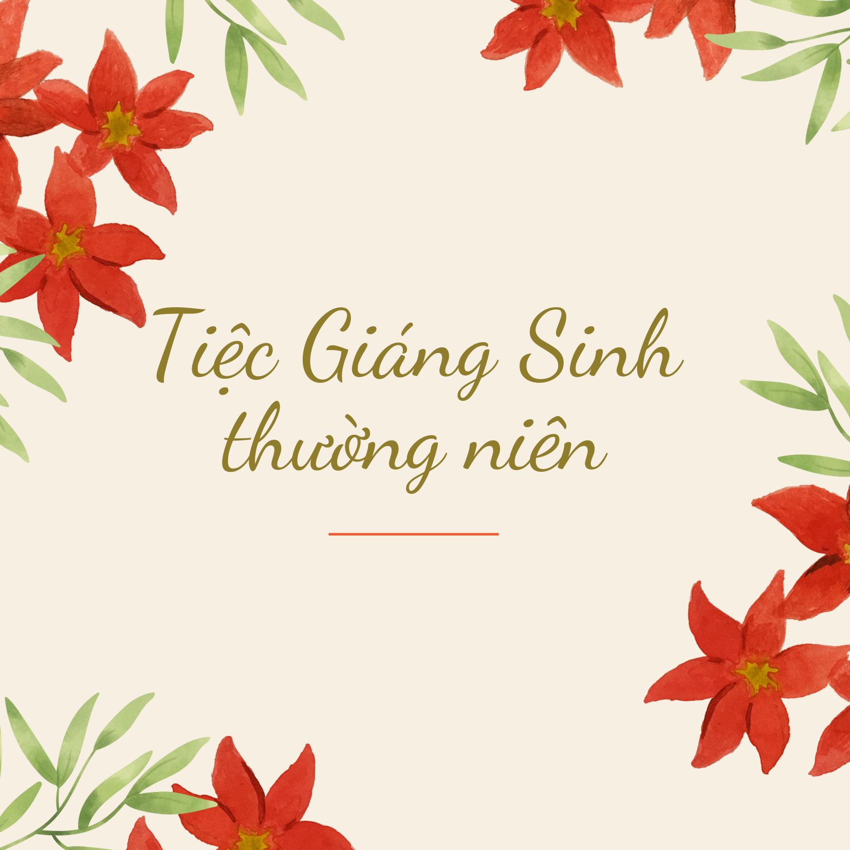 Giấy mời dự tiệc Giáng sinh đẹp