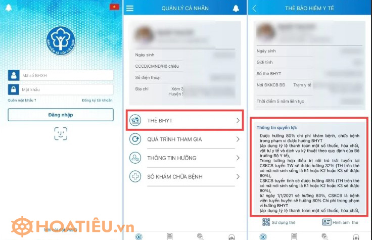 Tra cứu mức hưởng bảo hiểm y tế trên VssID