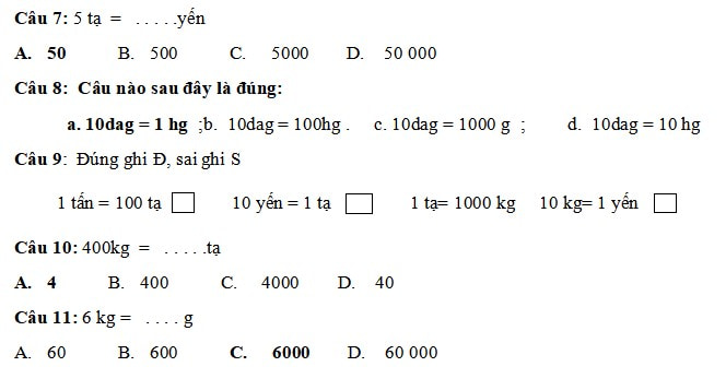 Đề cương ôn tập Học kì 1 Toán 4 Cánh Diều