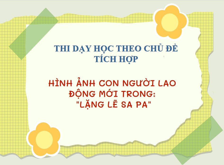 Bài giảng điện tử Lặng lẽ Sapa