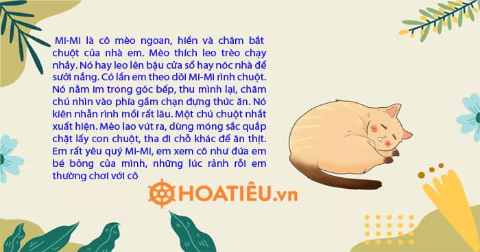 Tả hoạt động của con mèo lớp 4 ngắn gọn - Các bài mẫu và phân tích chi tiết