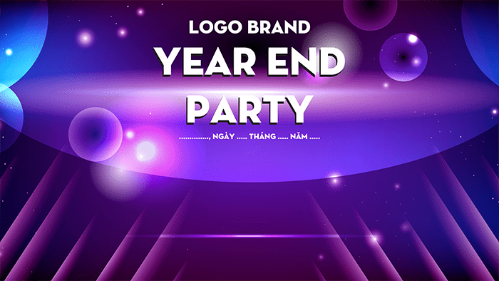 Mẫu thiết kế backdrop Tất niên