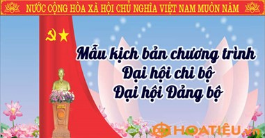 Mẫu chương trình Đại hội chi bộ/đảng bộ