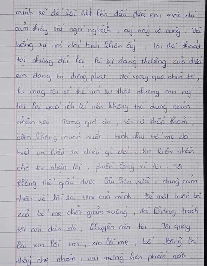 Bài văn Kể về một lần em mắc lỗi với mẹ lớp 6