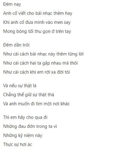 Nhắn nhủ lời bài hát