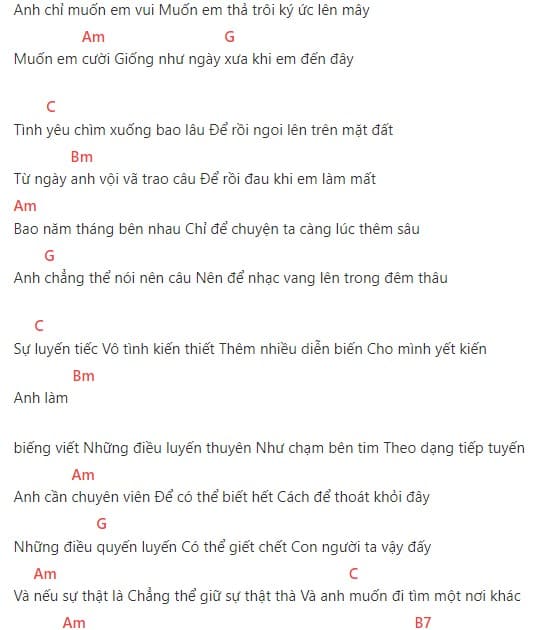 Nhắn nhủ Hợp âm chuẩn