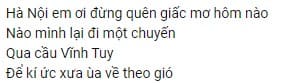 Cầu Vĩnh Tuy Lyric