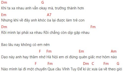 Cầu Vĩnh Tuy Hợp âm chuẩn