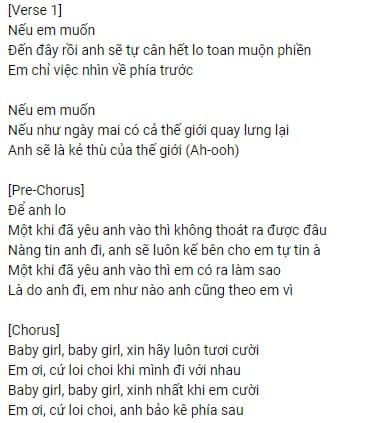 Phóng Đổ Tim Em Lyrics
