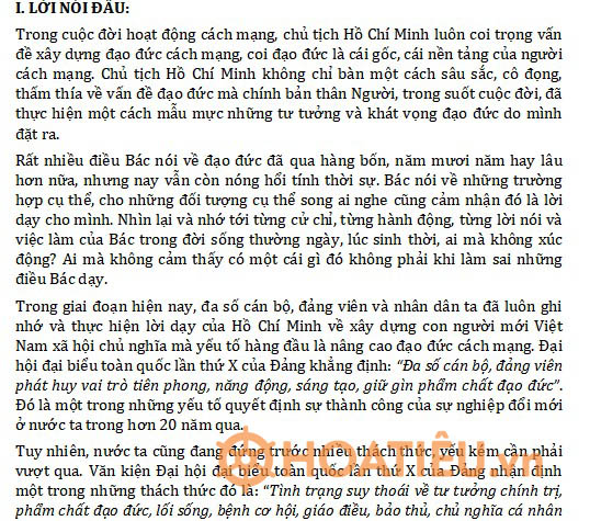 Tải miễn phí Tiểu luận, luận văn môn Tư tưởng Hồ Chí Minh