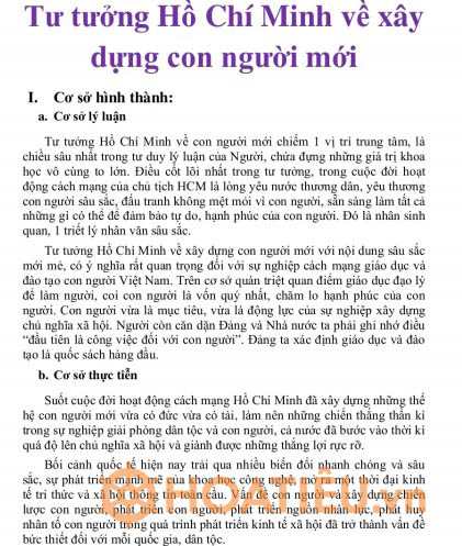 Tải miễn phí Tiểu luận, luận văn môn Tư tưởng Hồ Chí Minh