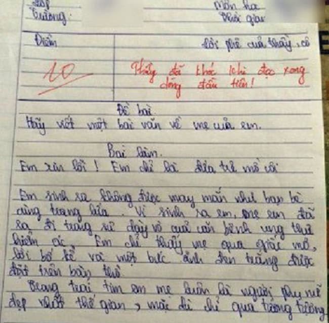 Kể về một người thân của em (ông bà, bố mẹ, anh chị) lớp 5