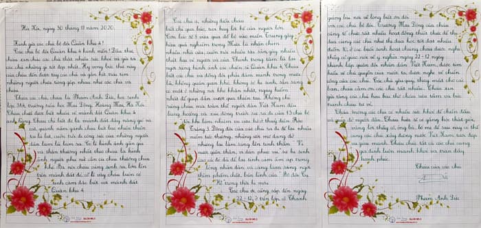 Văn viết thư cho chú bộ đội lớp 5