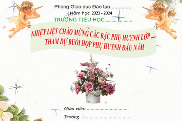 Mẫu powerpoint họp phụ huynh cuối học kì 1