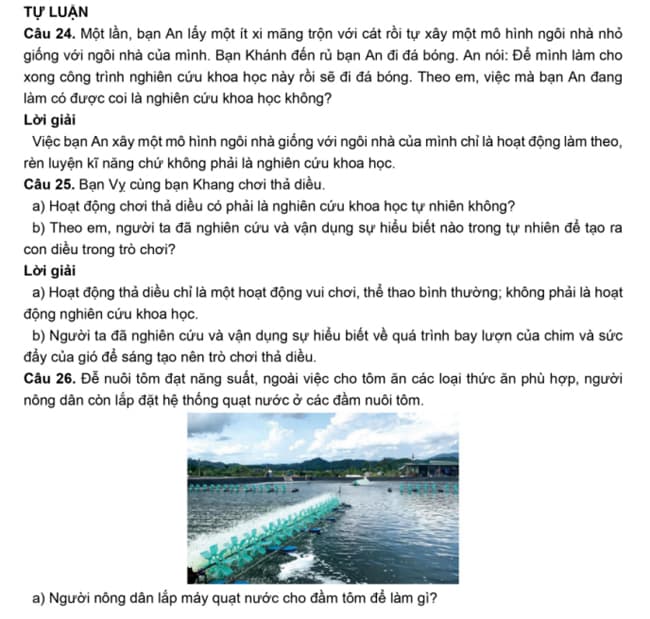 Đề cương ôn tập KHTN 6 học kì 1 