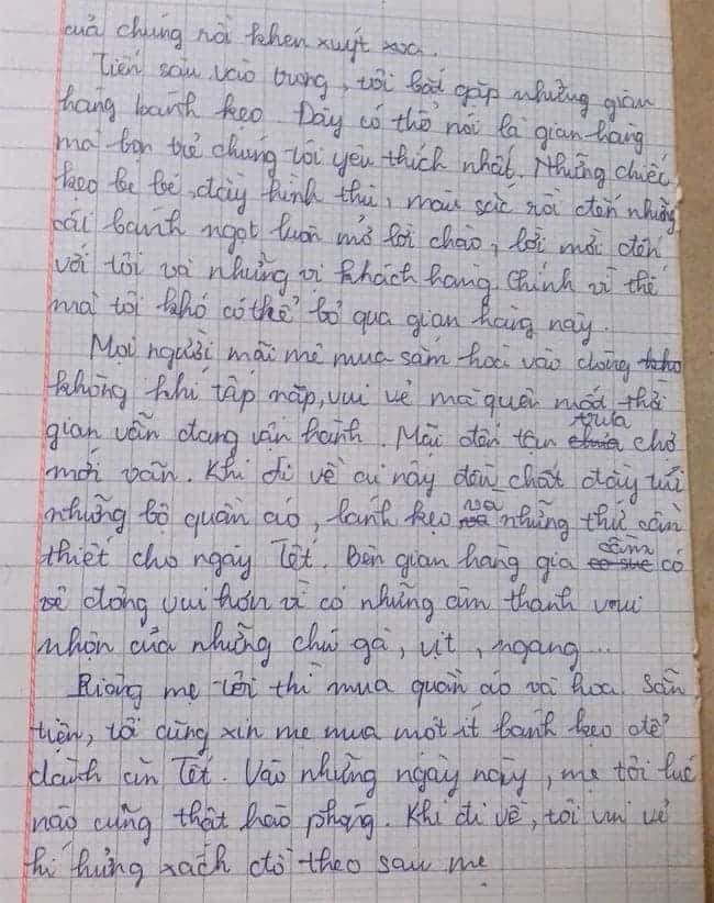 Tả cảnh chợ Tết lớp 6