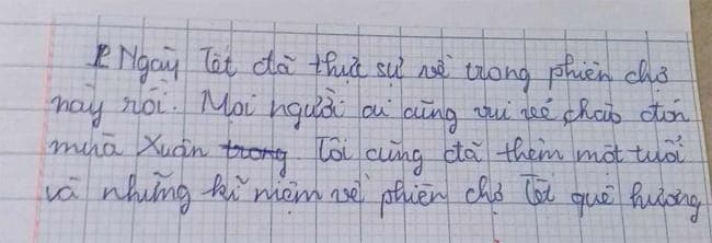 Tả cảnh chợ Tết lớp 6	