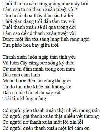 Lời bài hát Nơi Pháo Hoa Rực Rỡ