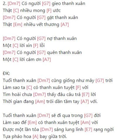 Nơi Pháo Hoa Rực Rỡ Hợp âm