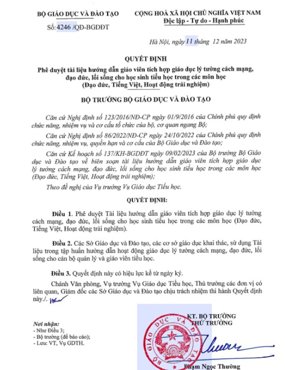 Quyết định số 4246 2023 BGDĐT