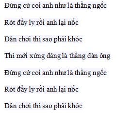 Dân Chơi Sao Phải Khóc lời bài hát