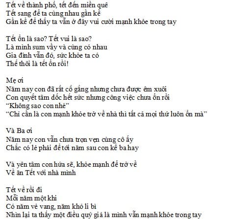 Tết Ổn Rồi Lyrics